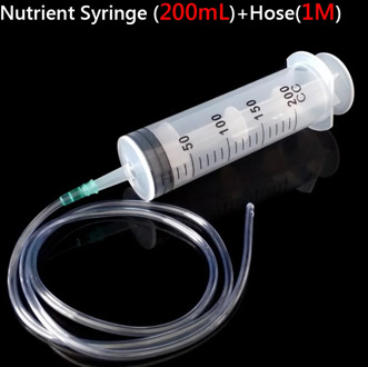 1Pc Epoxy Large Syringe Hypodermic Feeding Syringe 200ML/CC & 100cm Tube For Feeding Ink Cartridge DIY Dosing Of Inks