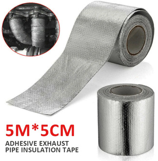 1PC Exhaust Tape Heat Wrap Manifold Downpipe High Temperature Bandage Tape Silver For Tools Parts