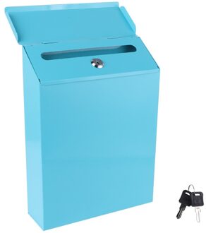 1Pc Exquisite Prachtige Brief Opbergdoos Mail Opbergdoos Brief Suggestie Case blauw