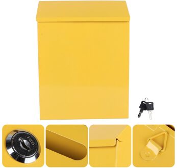 1Pc Exquisite Prachtige Brief Opbergdoos Mail Opbergdoos Brief Suggestie Case geel