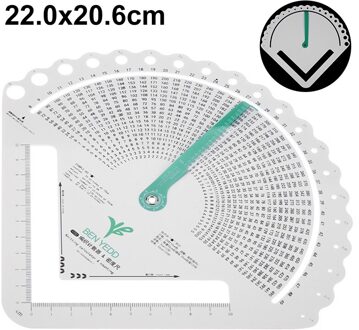 1Pc Fan-Vormige Pin Gauge Converter Meten Heerser Breien Craft Supply Voor Breien Haak Diy Naaien Tool Gauge