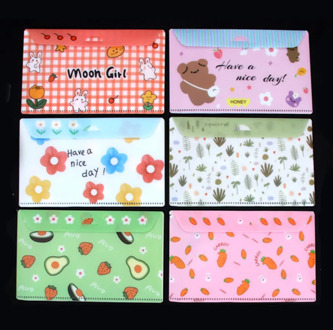 1PC Fashion Flowers & Animals Portable PVC Mask Clips Disposable Face Mask Storage Case Container Foldable Recycling Mask Holder