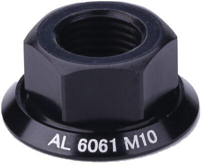 1Pc Fiets Drum Hub Noten M10 Fixed Gear Mtb Road Vouwfiets Schroef Bolt Anti-Slip Textuur Firm mount zwart