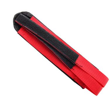 1Pc Fiets Fixed Gear Fietsen Pedalen Bands Voeten Set Met Bandjes Beam Voet Cycling Bike Antislip Fiets pedalen Riem Beam Band rood
