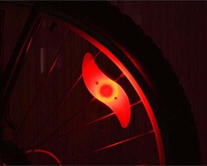 1Pc Fiets Licht Fiets Lamp Led Tyre Ventieldopjes Wiel Spaken Fietsen Lantaarns Voor Fiets Accessoires Rood Blauw groen