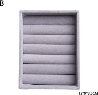 1Pc Flanel Sieraden Ring Display Organizer Case Lade Houder Ketting Oorbellen Bangle Opbergdoos Showcase Sieraden Standhouder