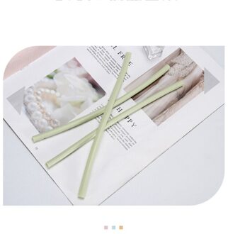 1Pc Folding Gesp Siliconen Stro Herbruikbare Food Grade Rietjes Afneembare Schoon Milieuvriendelijke Stro groen