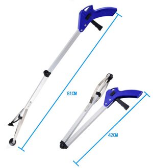 1Pc Folding Huishoudelijke Vuilnis Picker Legering Trash Grabber Afval Bladeren Pick Schoonmaken Up Clip Tuin Gereedschap