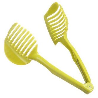 1Pc Fruit Groenten Snijmachine Ronde Tomaat Citroen Ei Houder Cutter Tool Handheld Keukengerei Tomaat Slicer Brood Clip Keuken licht grijs