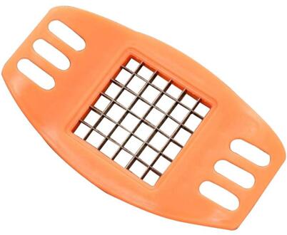 1Pc Fry Potato Chip Aardappel Cutter Diy Multifunctionele Rvs Snijden Aardappelen Groente En Fruit Machine Keuken gadget oranje