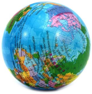 1Pc Funny Soft Earth World Map Globe Foam Stress Relief Bouncy Ball Geography Map Teaching Hand Squeeze Ball