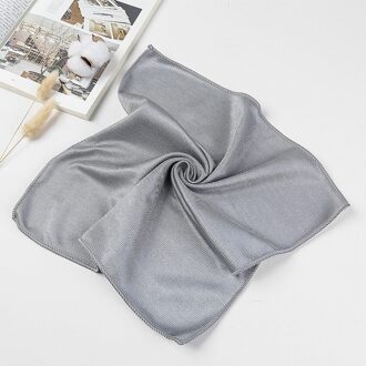 1Pc Geen Spoor Absorbeerbare Zacht Microfiber Geen Pluisjes Venster Auto Poetsdoek Handdoek Keuken Schoonmaakdoekje Doekjes Veeg glas Doek licht grijs