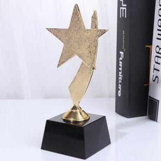 1Pc Golden Star Award Trofee Hars Beloning Prijzen Decor Awards Trofee Voor Sport Concurrentie Games