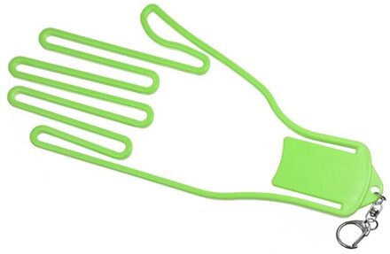 1Pc Golf Handschoen Brancard Met Sleutelhanger Plastic Handschoen Rack Droger Golf Handschoen Hanger Houder Golf Accessoire groen