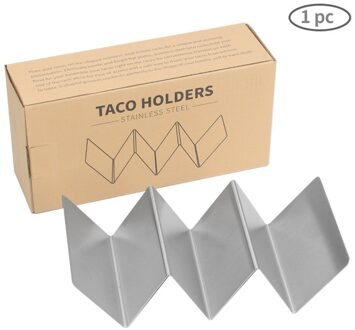 1Pc Golf Vorm Rvs Taco Mold Houder Tortilla Stand Rack Keuken Accessoires Voedsel Houders Tacos Metalen Bakken Stand
