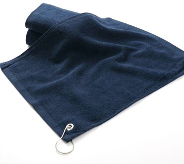 1PC Golf Wandelen Sneldrogend Handdoeken Zachte Zwemmen Handdoeken Golf Handdoeken Bol Handdoeken te Reinigen met Metalen Haken Blauw