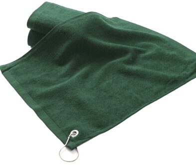 1PC Golf Wandelen Sneldrogend Handdoeken Zachte Zwemmen Handdoeken Golf Handdoeken Bol Handdoeken te Reinigen met Metalen Haken groen
