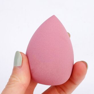 1Pc Gradiënt Perzik Make-Up Spons Foundation Cosmetische Puff Powder Smooth Beauty Marbling Blender Water Shape Tool roos 2