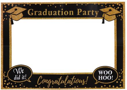 1Pc Graduation Party Papier Photo Booth Frame Fotografie Supply