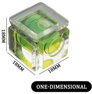 1Pc Groen Een/Twee/Drie-Dimensionale Waterpas Voor Camera Niveau Adapter Voor Camera 'S Meten insturments Tool 1-18x18x18mm
