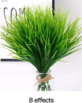 1Pc Groen Gras Kunstmatige Plant Plastic Bloem Familie Bruiloft Lente Zomer Woonkamer Decoratie Goedkope Decor Feestartikelen