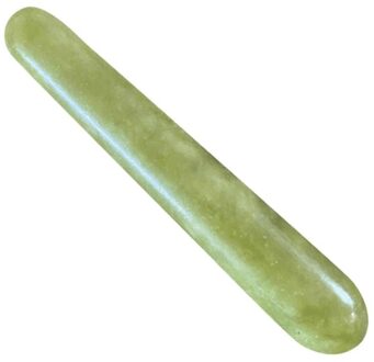 1Pc Groene Jade Massage Pen Body Massage Bar Meridiaan Energie Pen Massage Stok Meridianen Therapie Tool Hand Massage Tool