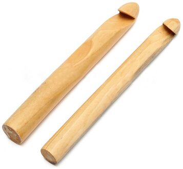 1Pc Grote Bamboe Haaknaalden Naalden Jumbo Size 20Mm 25Mm Voor Dikke Garen Diy Ambachten Naaien Breien weven