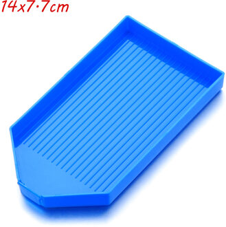 1Pc Grote Capaciteit Diamant Schilderij Lade Plastic Kralen Platen Diamant Schilderen Boor Plaat Kruissteek Borduurwerk Accessoires 1stk blauw