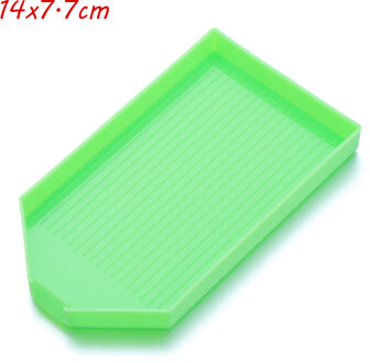 1Pc Grote Capaciteit Diamant Schilderij Lade Plastic Kralen Platen Diamant Schilderen Boor Plaat Kruissteek Borduurwerk Accessoires 1stk groen