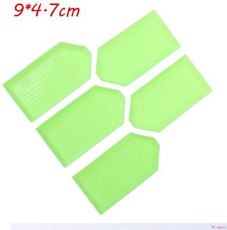 1Pc Grote Capaciteit Diamant Schilderij Lade Plastic Kralen Platen Diamant Schilderen Boor Plaat Kruissteek Borduurwerk Accessoires 5stk