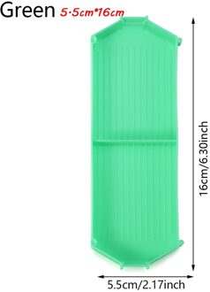 1Pc Grote Capaciteit Diamant Schilderij Lade Plastic Kralen Platen Diamant Schilderen Boor Plaat Kruissteek Borduurwerk Accessoires Style3-groen