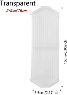 1Pc Grote Capaciteit Diamant Schilderij Lade Plastic Kralen Platen Diamant Schilderen Boor Plaat Kruissteek Borduurwerk Accessoires Style3-transparant