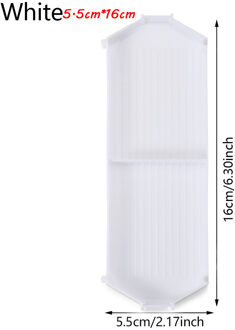 1Pc Grote Capaciteit Diamant Schilderij Lade Plastic Kralen Platen Diamant Schilderen Boor Plaat Kruissteek Borduurwerk Accessoires Style3-wit