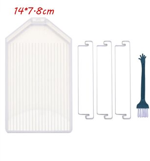 1Pc Grote Capaciteit Diamant Schilderij Lade Plastic Kralen Platen Diamant Schilderen Boor Plaat Kruissteek Borduurwerk Accessoires transparant