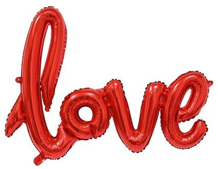 1Pc Grote Folie Ballon Siamese Letters Liefde Speelgoed Ballonnen Verjaardagsfeestje Decoratie Kids Jaar Kerst Bruiloft Valentijn Rood