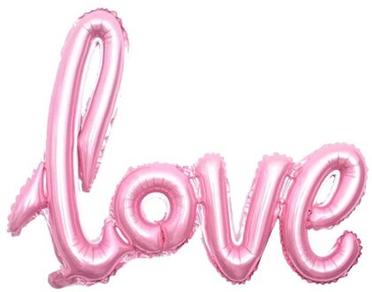 1Pc Grote Folie Ballon Siamese Letters Liefde Speelgoed Ballonnen Verjaardagsfeestje Decoratie Kids Jaar Kerst Bruiloft Valentijn Roze