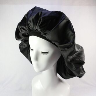 1pc Grote Salon Cap Satijn Motorkap Cap Slaap Night Cap Haar Cover Hoed voor Krullend Veerkrachtig styling accessoires