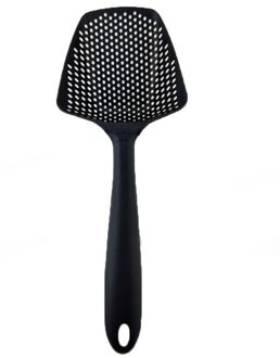 1Pc Grote Vergiet Scoop Keuken Accessoires Scoop Afvoer Gadgets Zeef Groenten Milieuvriendelijke Materiaal Keuken Gereedschap zwart