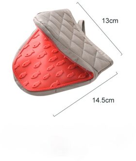 1Pc Guanti Da Forno Antiscottatura In Siliconen Guanti Da Cucina Pothold Guanti In Siliconen Handschoen Keuken Hittebestendige Handschoenen rood
