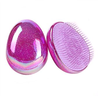 1Pc Haar Borstel Kam Hoofd Body Hoofdhuid Massage Borstel Kam Shampoo Haar Wassen Kam Douche Borstel Bad Spa Afslanken massage Borstel paars