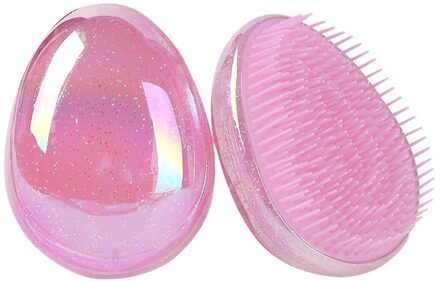 1Pc Haar Borstel Kam Hoofd Body Hoofdhuid Massage Borstel Kam Shampoo Haar Wassen Kam Douche Borstel Bad Spa Afslanken massage Borstel roze