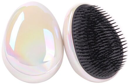 1Pc Haar Borstel Kam Hoofd Body Hoofdhuid Massage Borstel Kam Shampoo Haar Wassen Kam Douche Borstel Bad Spa Afslanken massage Borstel wit