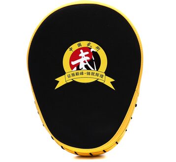 1Pc Hand Doel Martial Thai Kick Pad Kit Zwart Karate Training Mitt Focus Punch Pads Sparring Boksen Tas fitness Punch Pad geel
