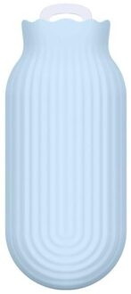 1Pc Hand Warmer Water Injectie Opbergtas Gereedschap Leuke Mini Warm Water Fles Draagbare Cartoon Water Injectie Fles blauw L