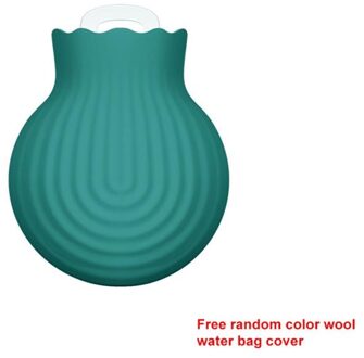 1Pc Hand Warmer Water Injectie Opbergtas Gereedschap Leuke Mini Warm Water Fles Draagbare Cartoon Water Injectie Fles groen S