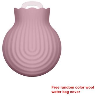 1Pc Hand Warmer Water Injectie Opbergtas Gereedschap Leuke Mini Warm Water Fles Draagbare Cartoon Water Injectie Fles paars S