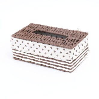 1Pc Handgemaakte Bamboe Weave Tissue Doos Huishoudelijke Servet Storage Case Home Decoratie stijl 6
