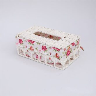 1Pc Handgemaakte Bamboe Weave Tissue Doos Huishoudelijke Servet Storage Case Home Decoratie stijl 9