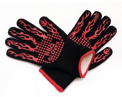 1pc Handschoenen Hittebestendige Beschermende Handschoen Siliconen Koken Bakken Barbecue Oven Handschoenen BBQ Grill Wanten Afwas Handschoenen