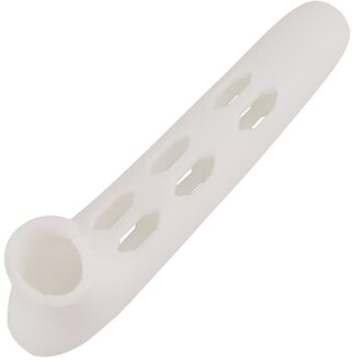 1Pc Handvat Deurknop Veiligheid Siliconen Cover Guards Anti-Collision Veiligheid Handvat Beschermende Baby Veiligheid Levert wit